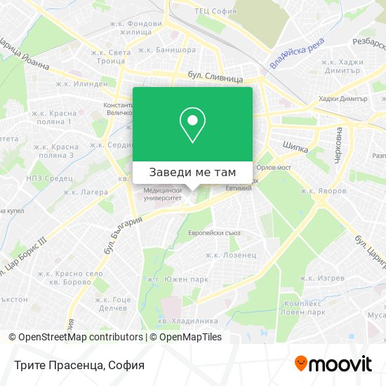 Трите Прасенца карта