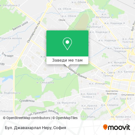 Бул. Джавахарлал Неру карта