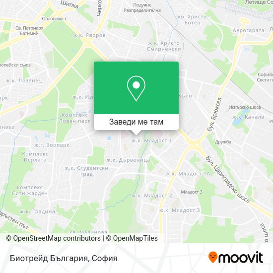 Биотрейд България карта