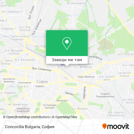 Concordia Bulgaria карта