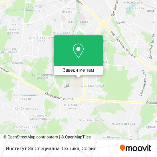 Институт За Специална Техника карта