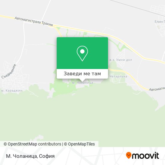 М. Чоланица карта