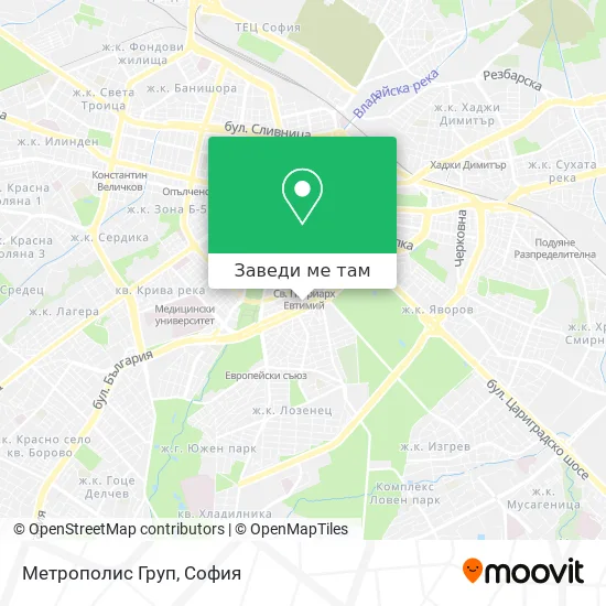 Метрополис Груп карта