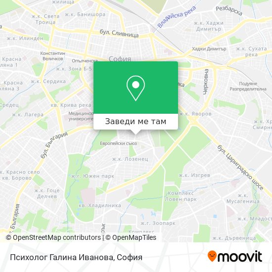 Психолог Галина Иванова карта