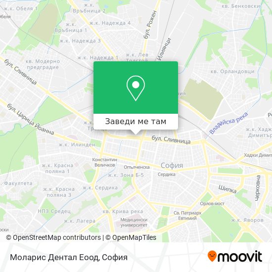 Моларис Дентал Еоод карта