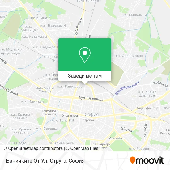 Баничките От Ул. Струга карта