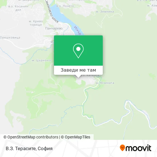 В.З. Терасите карта