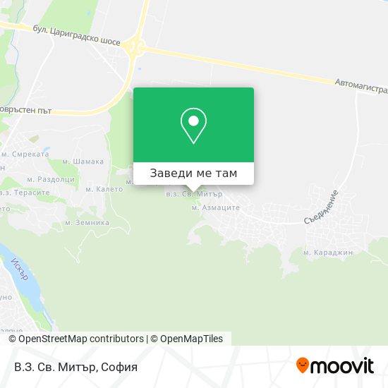 В.З. Св. Митър карта