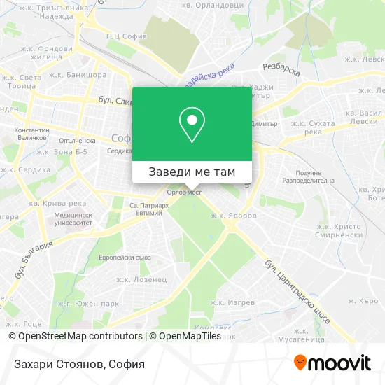 Захари Стоянов карта