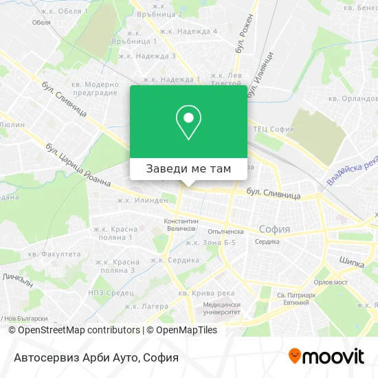 Автосервиз Арби Ауто карта