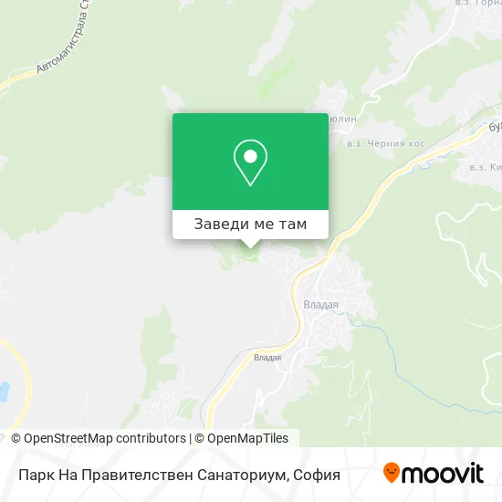 Парк На Правителствен Санаториум карта