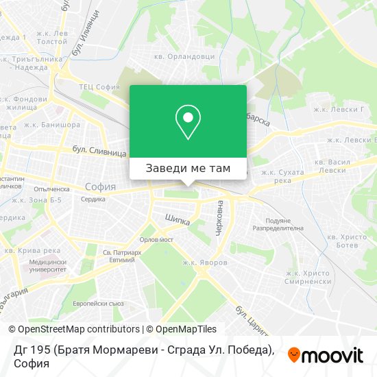 Дг 195 (Братя Мормареви - Сграда Ул. Победа) карта