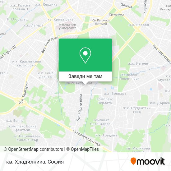 кв. Хладилника карта