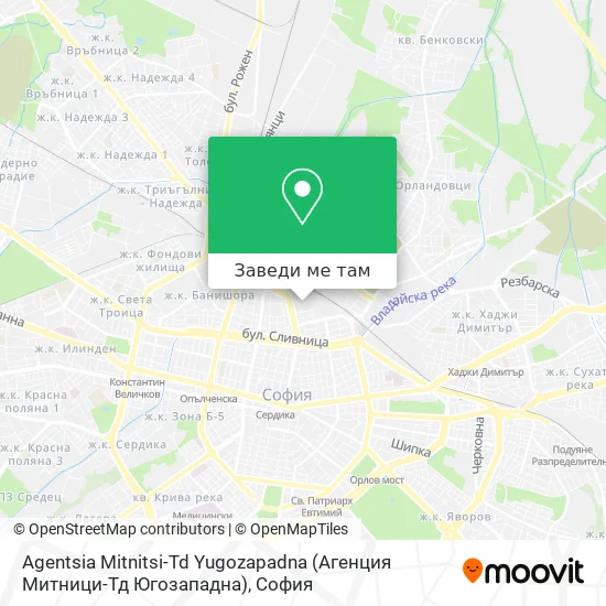Agentsia Mitnitsi-Td Yugozapadna (Агенция Митници-Тд Югозападна) карта