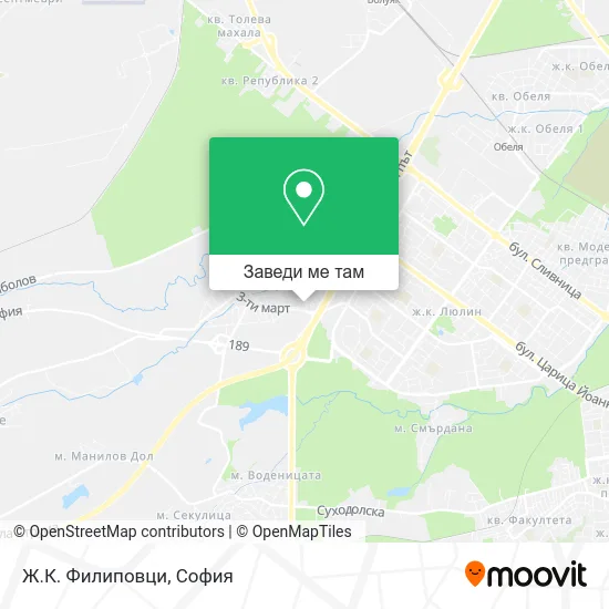 Ж.К. Филиповци карта