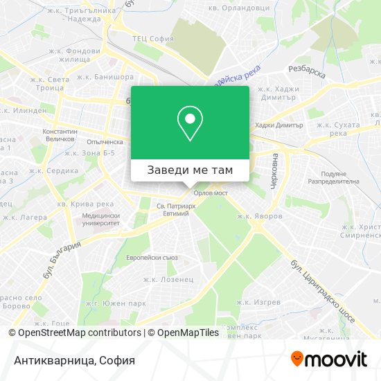 Антикварница карта