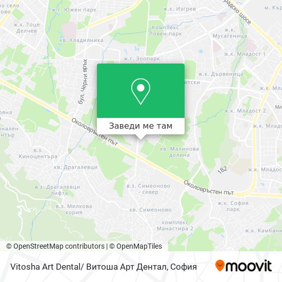 Vitosha Art Dental/ Витоша Арт Дентал карта