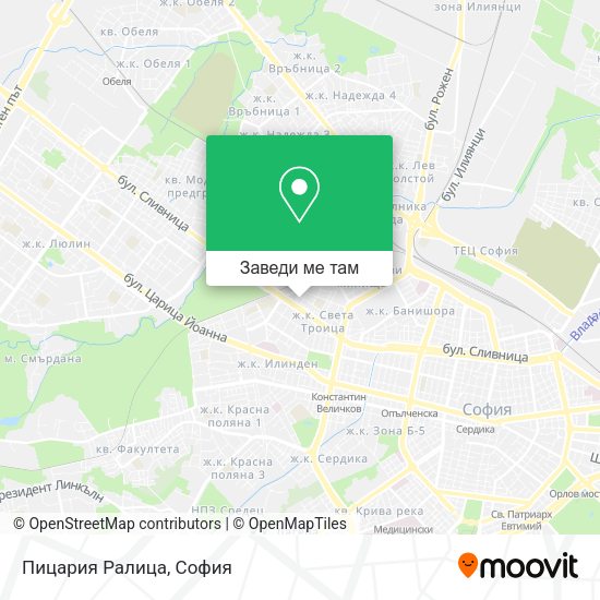 Пицария Ралица карта