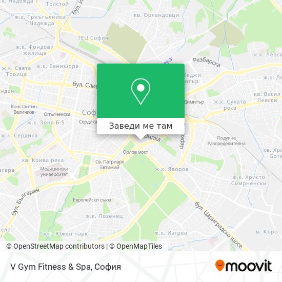 V Gym Fitness & Spa карта