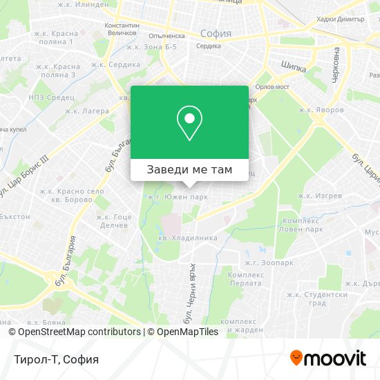 Тирол-Т карта