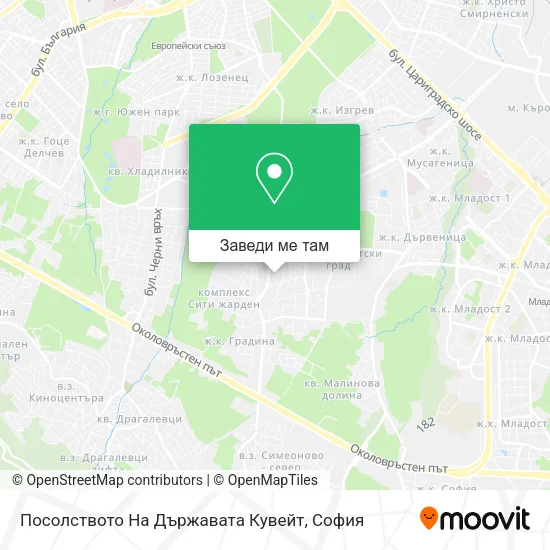 Посолството На Държавата Кувейт карта