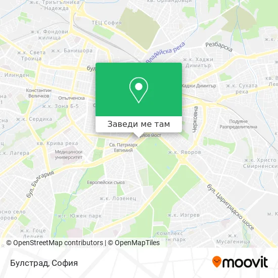 Булстрад карта