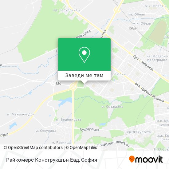 Райкомерс Конструкшън Еад карта