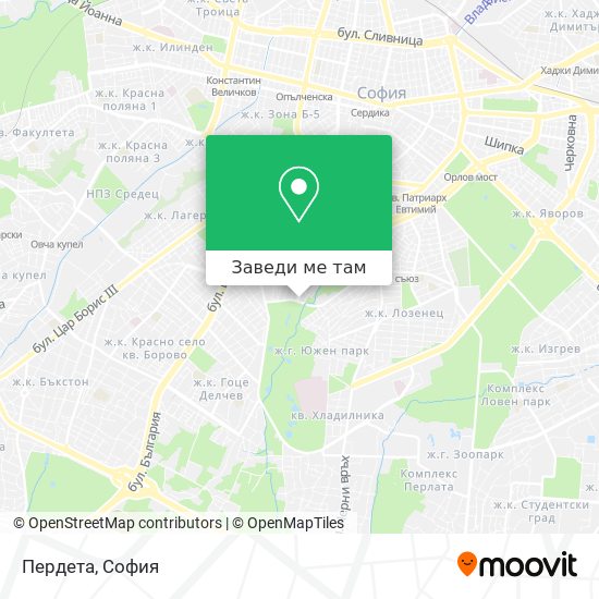 Пердета карта