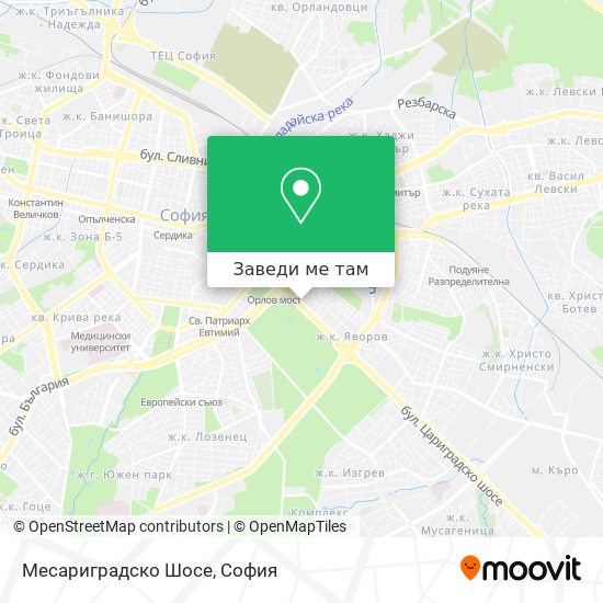 Месариградско Шосе карта