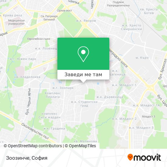 Зоозинче карта