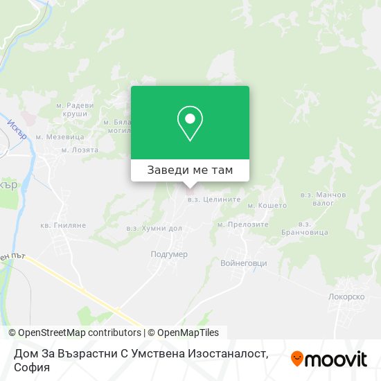 Дом За Възрастни С Умствена Изостаналост карта