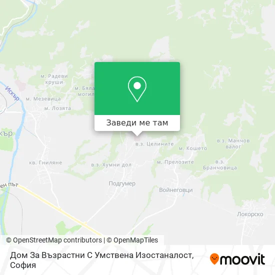 Дом За Възрастни С Умствена Изостаналост карта