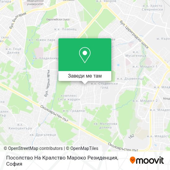Посолство На Кралство Мароко Резиденция карта