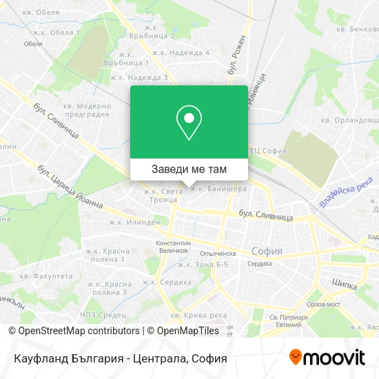 Кауфланд България - Централа карта