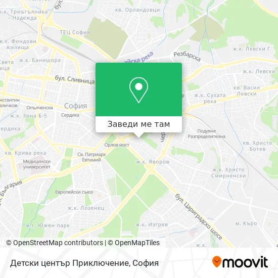 Детски център Приключение карта