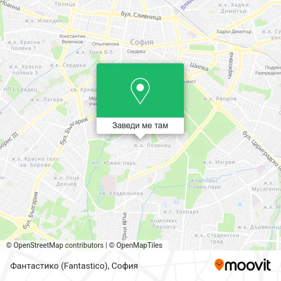 Фантастико (Fantastico) карта