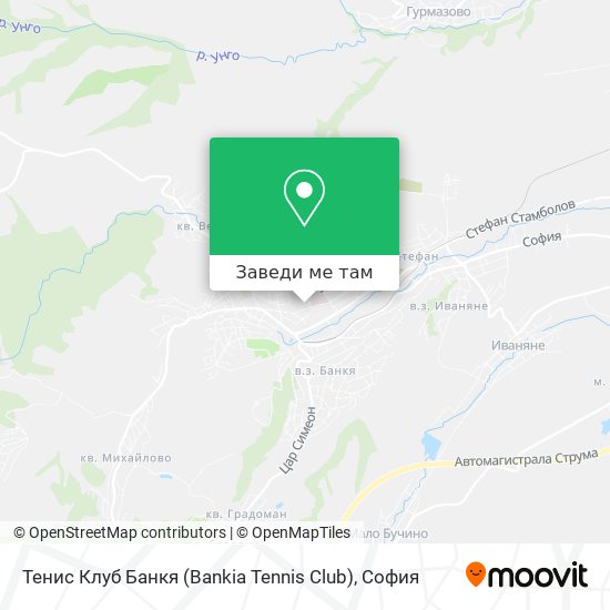 Тенис Клуб Банкя (Bankia Tennis Club) карта