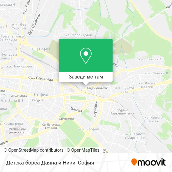 Детска борса Даяна и Ники карта