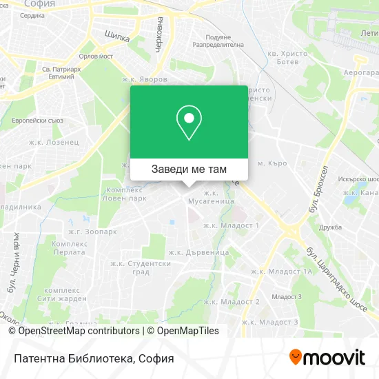 Патентна Библиотека карта