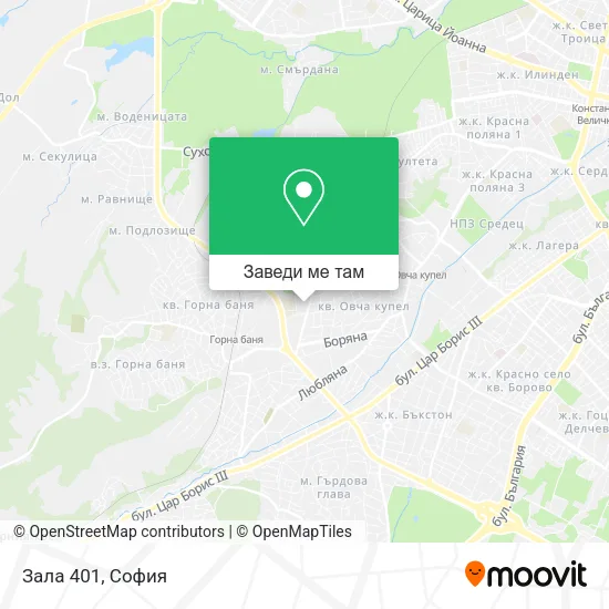 Зала 401 карта