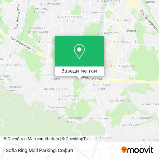 Sofia Ring Mall Parking карта