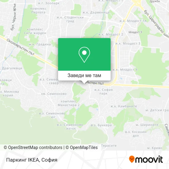 Паркинг IKEA карта