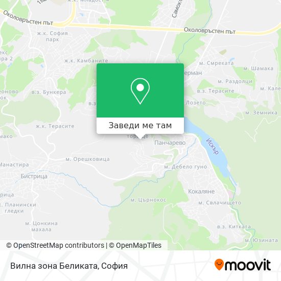 Вилна зона Беликата карта
