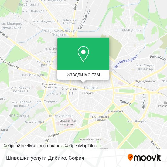 Шивашки услуги Дибико карта