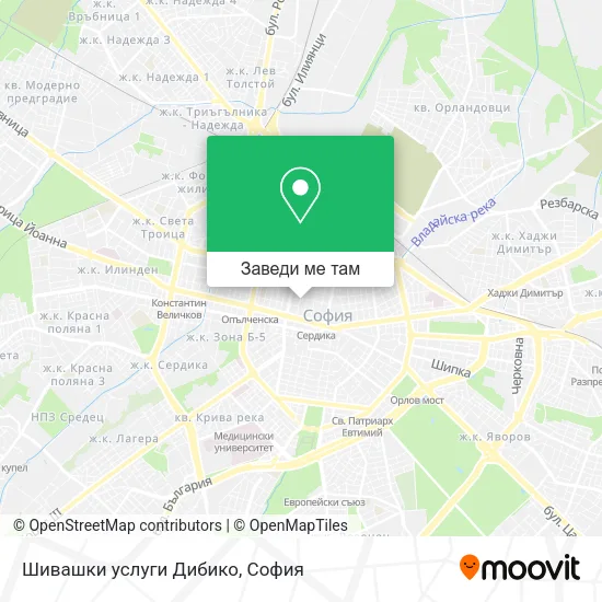 Шивашки услуги Дибико карта