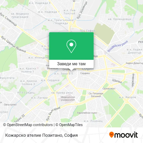 Кожарско ателие Позитано карта