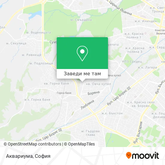 Аквариума карта