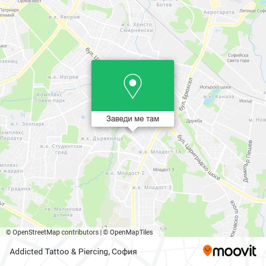 Addicted  Tattoo & Piercing карта