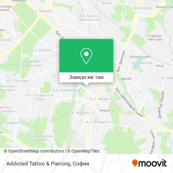 Addicted  Tattoo & Piercing карта