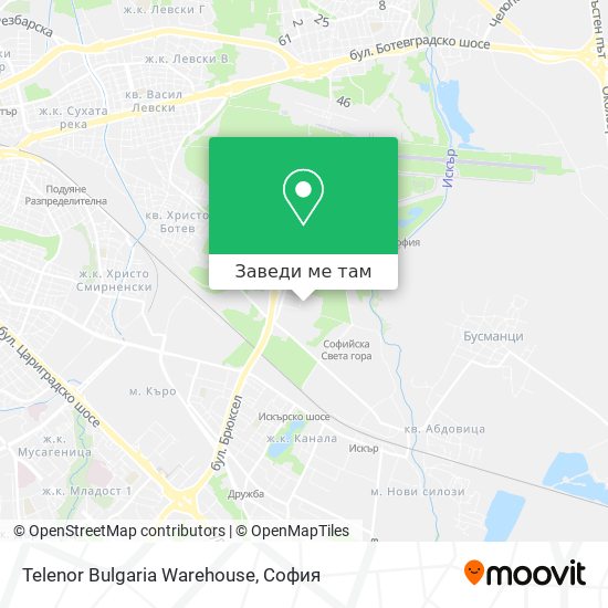 Telenor Bulgaria Warehouse карта